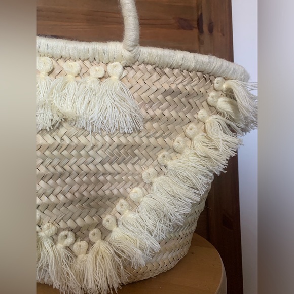 Brand NEW handmade picnic basket Moroccan tote basket - Picture 5 of 7